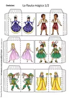 Vista previa - Manualidades / Dibujos para colorear - La flauta mágica - Tideres de dedo para la clase de música - página 3