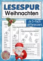 Vorschau - Arbeitsblätter - Lesespur Weihnachten - Deckblatt