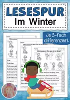 Vorschau - Arbeitsblätter - Lesespur Winter - Deckblatt