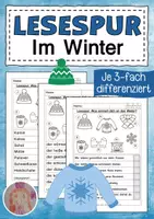 Vorschau - Arbeitsblätter - Lesespur Winter - Deckblatt