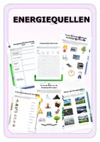 Vorschau - Arbeitsblätter - Arbeitsblätter zu Energiequellen: Wo kommt Strom und Energie her? - Deckblatt