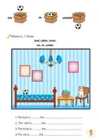 Vista previa - Hojas de trabajo - Parts of the house worksheets - página 3