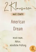Vorschau - Test - 2 Klausurvorschläge mit EWH, American Dream, mock exams, Abitur, mündliche Abiturprüfung - Deckblatt