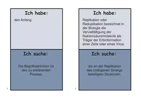 Vorschau - Spiele - Ich habe, wer hat Replikation Bio Sek II - Seite 1
