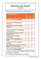 Vorschau - Arbeitsblätter - Arbeitsblätter Adverberbiale Bestimmungen und Objekte - Deckblatt