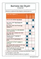 Vorschau - Arbeitsblätter - Arbeitsblätter Adverberbiale Bestimmungen und Objekte - Seite 1