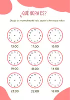 Vista previa - Hojas de trabajo - Relojes (2) - página 3