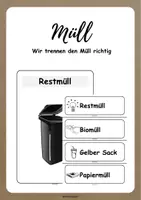 Vorschau - Stationenlernen - Müll - Wir trennen den Müll richtig - Deckblatt
