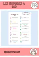 Vorschau - Arbeitsblätter - Merkblatt les nombres à 100 - Deckblatt