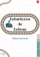 Vista previa - Tarjetas / Manipulativos - Estaciones de letras - Juego de palabras - Portada