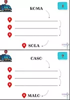 Vista previa - Tarjetas / Manipulativos - Estaciones de letras - Juego de palabras - página 2
