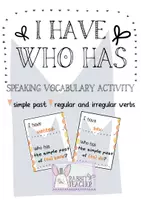 Vorschau - Spiele - I have...who has...(simple past, regular and irregular verbs) - Deckblatt