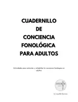 Vista previa - Hojas de trabajo - Cuadernillo de Conciencia fonológica para ADULTOS - página 1