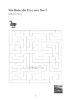 Vorschau - Arbeitsblätter - Enten respektieren/Tiergedicht + Labyrinth- + Bilderrätsel - Seite 3