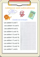 Vorschau - Arbeitsblätter - Mathe DaZ (Addition und Subtraktion) - Deckblatt