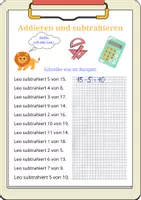 Vorschau - Arbeitsblätter - Mathe DaZ (Addition und Subtraktion) - Seite 2