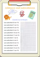 Vorschau - Arbeitsblätter - Mathe DaZ (Addition und Subtraktion) - Seite 3