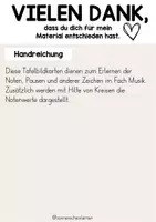 Vorschau - Poster - Notenlehre: Tafelbildkarten - Seite 1
