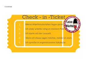 Vorschau - Bildkarten - Check-in/out-Ticket Grundschule_Classroom Management - Seite 2
