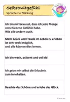 Vorschau - Arbeitsblätter - Achtsamkeit & Selbstmitgefühl - 40 Sprüche zur Stärkung - Seite 2