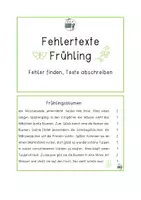 Vorschau - Anderer Materialtyp - Fehlertexte Frühling - Seite 1