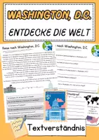 Vorschau - Unterrichtsreihen - Washington, D.C. Leseverstehen Klasse 2 Entdecke die Welt - Deckblatt