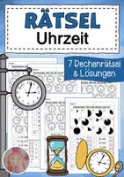 Vorschau - Arbeitsblätter - Uhrzeit ablesen und einzeichnen - Deckblatt