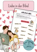 Vorschau - Arbeitsblätter - Liebe in der Bibel - Deckblatt