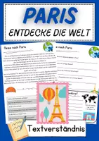 Vorschau - Unterrichtsreihen - Paris Grundschule Textverstehen 4 Klasse Paris Leseverstehen Klasse 2 Entdecke die Welt - Deckblatt