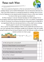 Vorschau - Unterrichtsreihen - Wien Leseförderung Lesespiel Textverständnis 4 Klasse Text lesen Klasse 3 Entdecke die Welt - Seite 1
