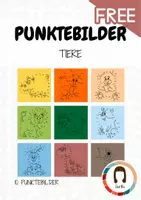 Vorschau - Arbeitsblätter - Gratis Punktebilder Tiere 2 - Von Punkt zu Punkt - Freebie - Deckblatt