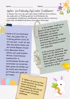 Vorschau - Stundenentwürfe - Ostern: Ein fröhliches Fest voller Traditionen! - Deckblatt