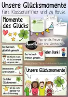 Vorschau - Mal- und Bastelvorlagen - Unsere Glücksmomente / Glück - Poster und Kärtchen fürs Klassenzimmer - Deckblatt