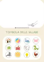 anteprima - Giochi - Tombola delle sillabe - Gioco per allenare la metafonologia - Pagina 1