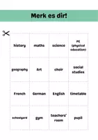Vorschau - Spiele - Gedächtnisspiel (Merk es dir) passend zu Young World 3, Unit 1 - Seite 2
