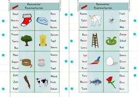 Vorschau - Spiele - Reimwörter Klammerkarten - Seite 2