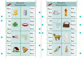 Vorschau - Spiele - Reimwörter Klammerkarten - Seite 3