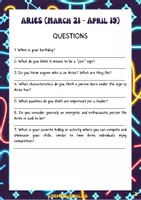 Vista previa - Hojas de trabajo - Is your horoscope Aries? - página 3