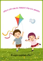 Vista previa - Unidades / Secuencias / Situaciones de Aprendizaje - Cuento y actividades: Noa y Leo van al parque con sus amigos - Portada