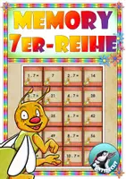 Vorschau - Unterrichtsreihen - Mathematik - Memory- 7er-Reihe - Legematerial - Deckblatt