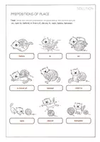 Vorschau - Arbeitsblätter - Prepositions of Place Worksheet - Cat Edition - Seite 3