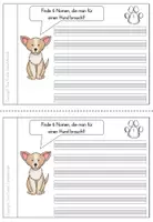 Vorschau - Arbeitsblätter - Materialpaket Wortarten Nomen Verben Adjektive Hunde Arbeitshefte Deutsch 2.Klasse - Seite 3