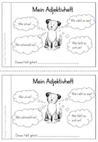 Vorschau - Stationenlernen - Hunde Arbeitsheft Adjektive Deutsch 2.Klasse 3.Klasse - Seite 1