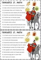 Vorschau - Arbeitsblätter - Themensätze "St. Martin" (Satzglieder, Wortarten, Zeitformen, Rechtschreibung) - Seite 1