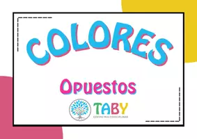 Vista previa - Tarjetas / Manipulativos - ¡Juguemos con los colores opuestos! - Portada