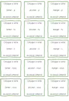 Vorschau - Aufgabenkarten - Cartes de conjugaison - passé composé (Salut, c'est magique) - Seite 1