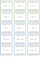 Vorschau - Aufgabenkarten - Cartes de conjugaison - passé composé (Salut, c'est magique) - Seite 3