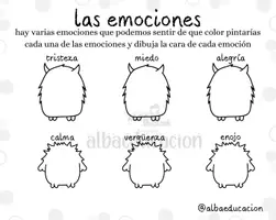 Vista previa - Hojas de trabajo - Las emociones - página 1