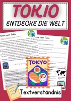 Vorschau - Unterrichtsreihen - Tokio Leseförderung Lesespiel Textverständnis 4 Klasse Text lesen Klasse 3 Entdecke die Welt - Deckblatt