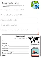 Vorschau - Unterrichtsreihen - Tokio Leseförderung Lesespiel Textverständnis 4 Klasse Text lesen Klasse 3 Entdecke die Welt - Seite 2
